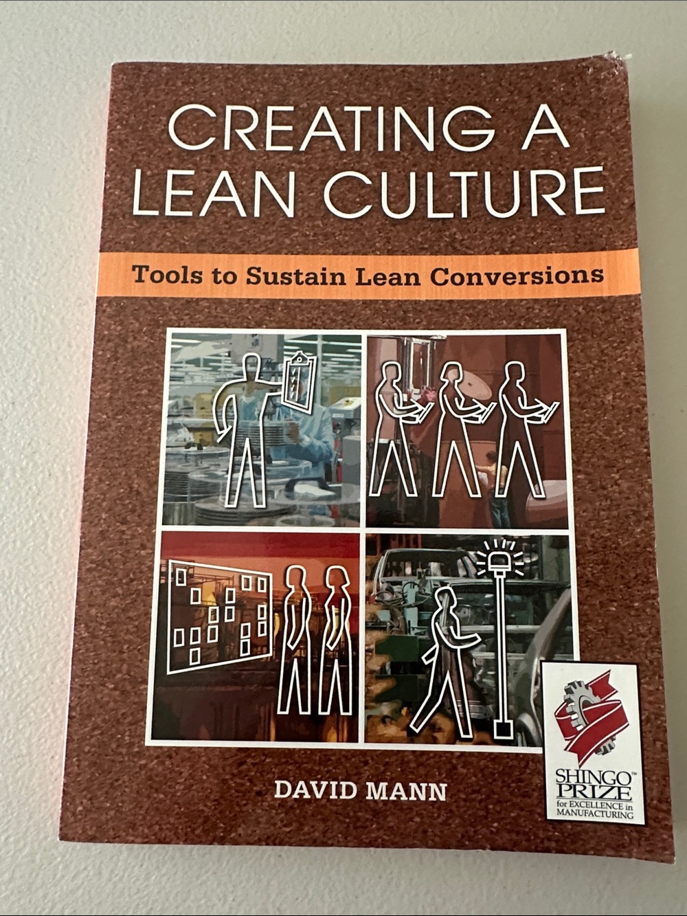 Creating a Lean Culture by David Mann - Brown and Orange Cover